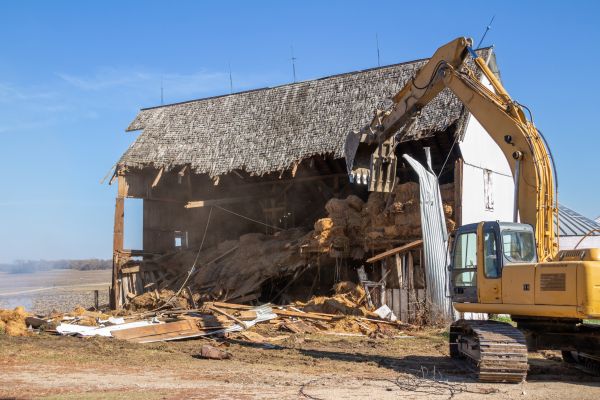 Barn Demolition in Brunswick