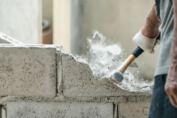 Block Wall Demolition in Brunswick